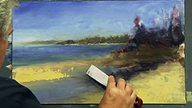 CC107 Textured Seascape with Scraper